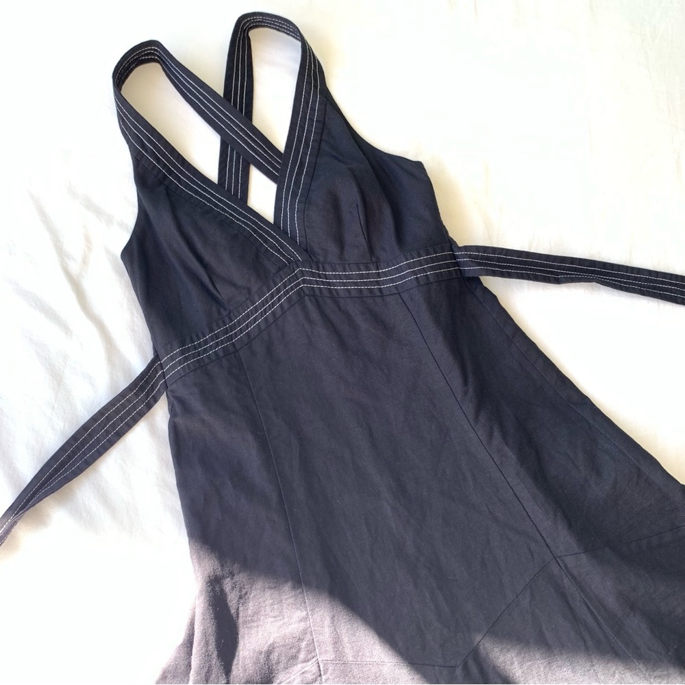 Zara Strappy Linen Blend Dress